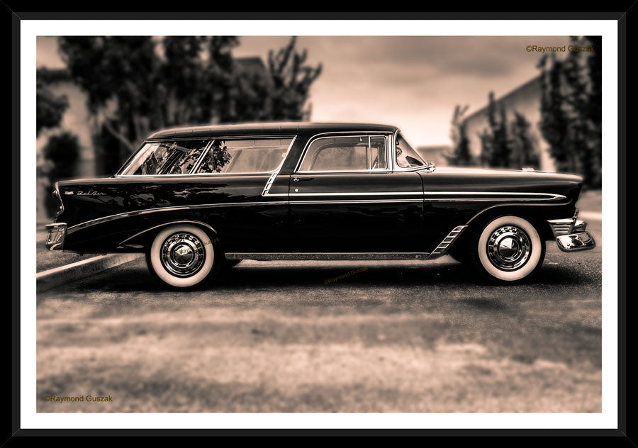 55 Chevrolet Bel Air "Blues" wagon framed