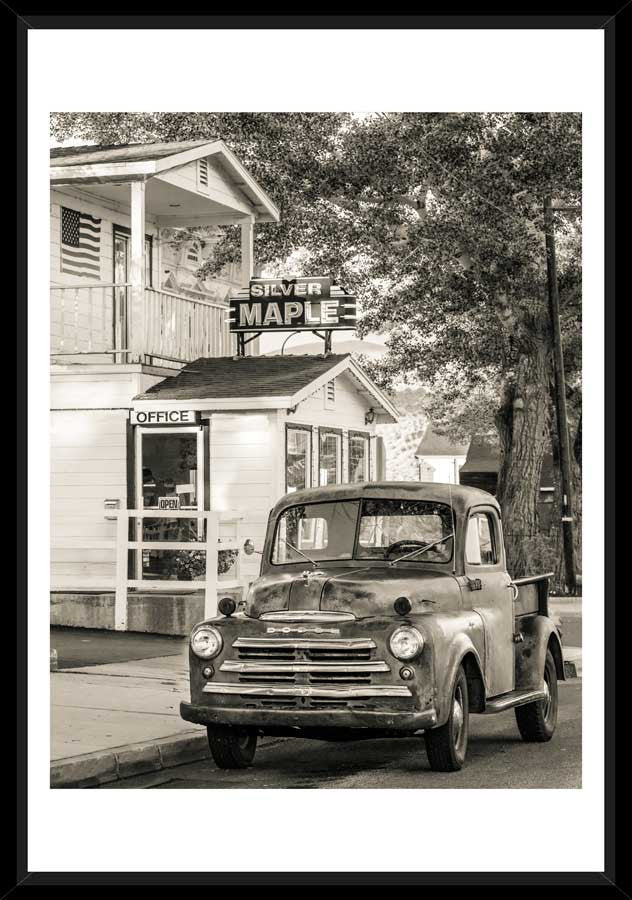 Silver Maple Dodge Truck 12x15.5 inch Giclee Print