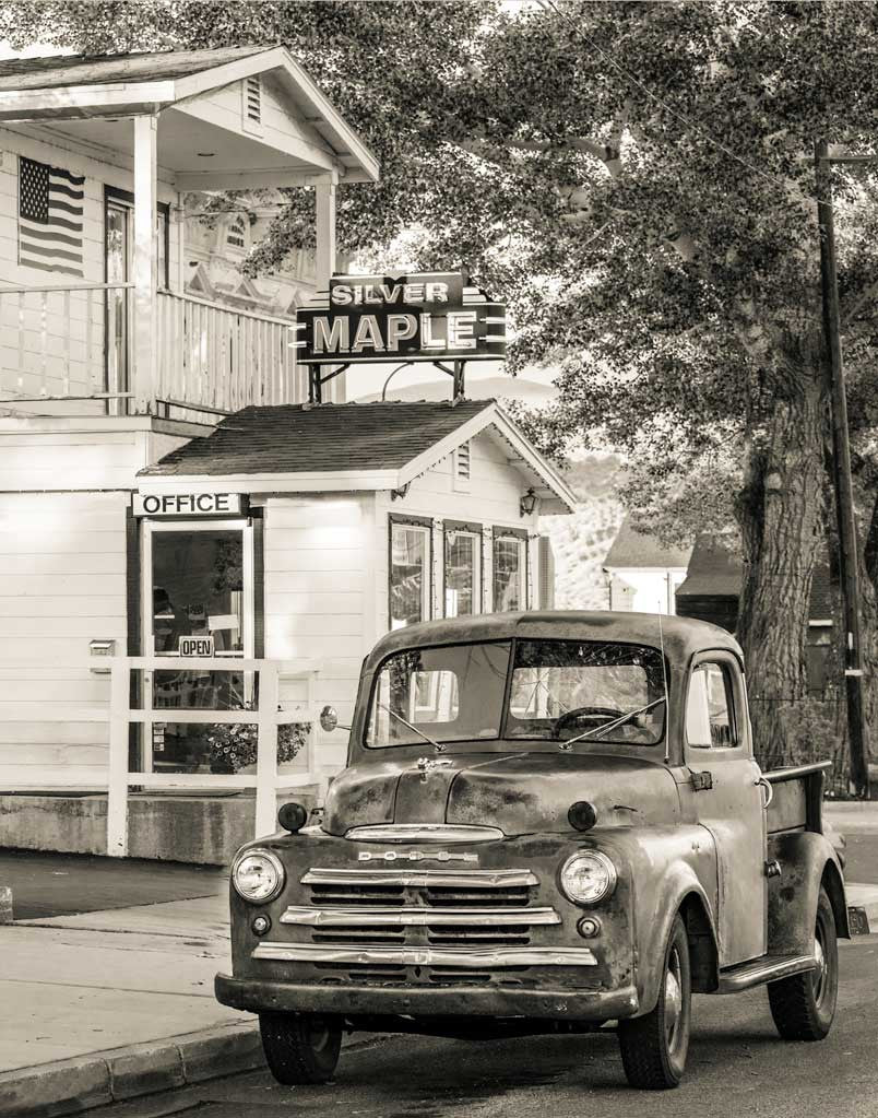 Silver Maple Dodge Truck 12x15.5 inch Giclee Print